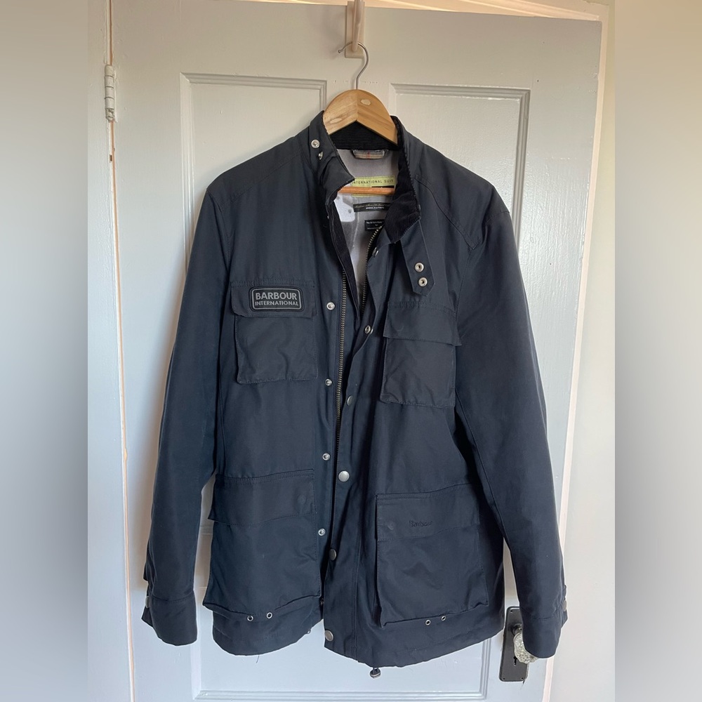 Barbour International Steve McQueen Edition Jacket, L, Navy